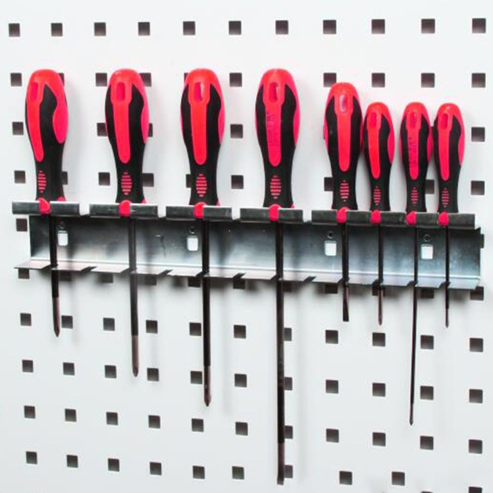 Workshop Tools Organizer - Pegboard Screwdriver Organizer Heavy Duty Steel