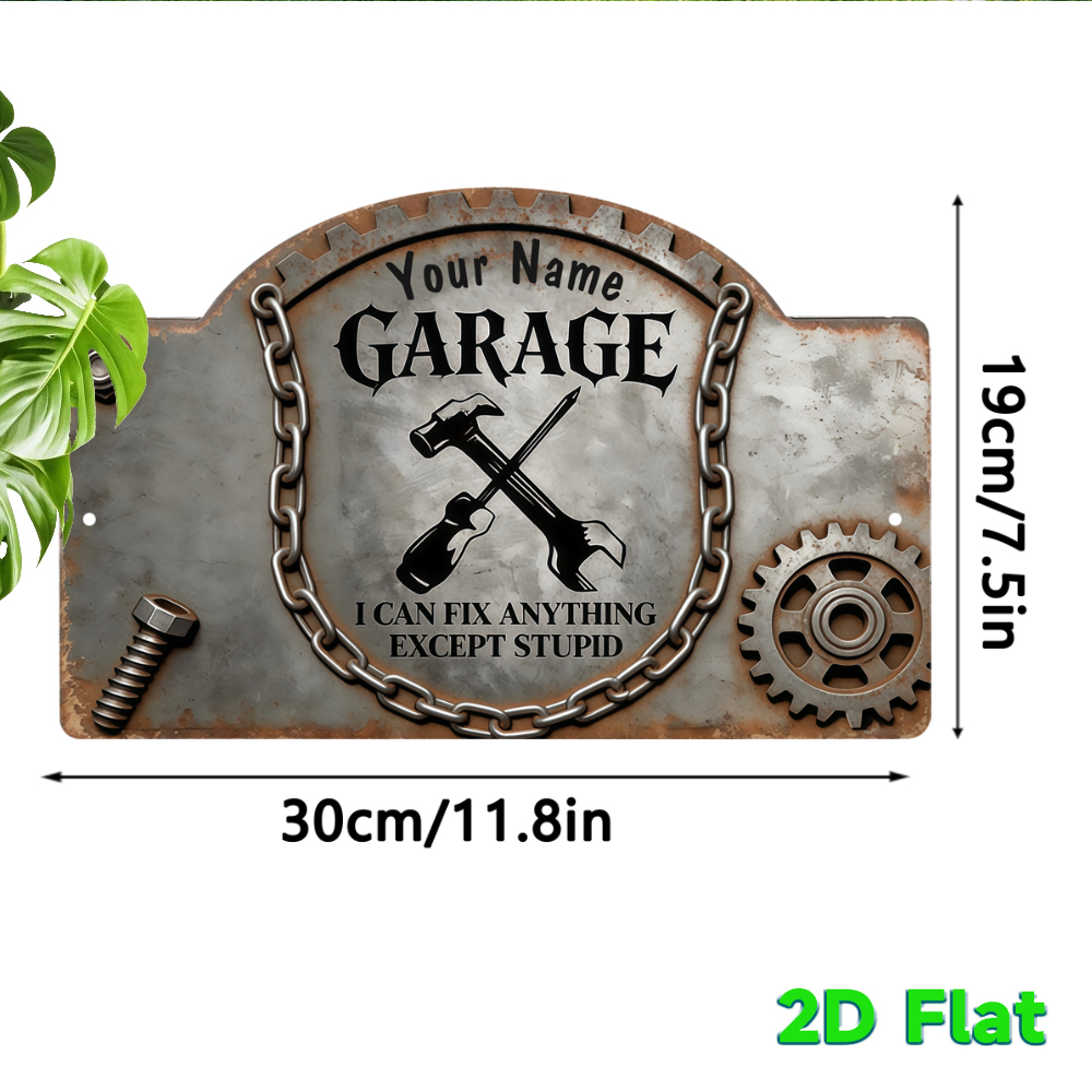 Custom Name Vintage Gear Garag - Workshop Tools With Name review and price