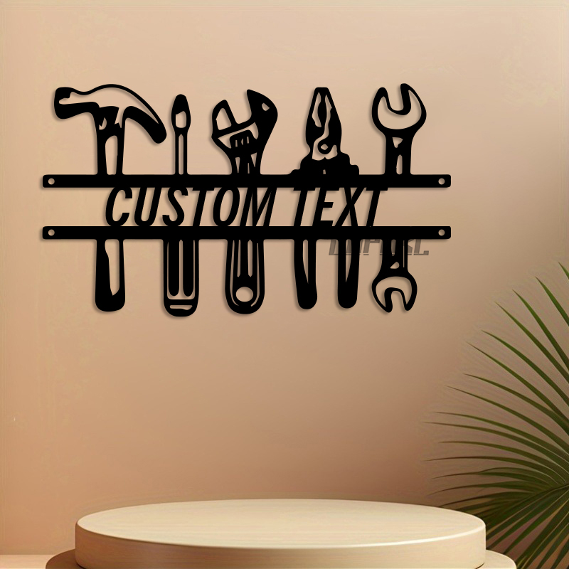 DIY Industrial Style Iron Wall - Workshop Tools With Name review and price
