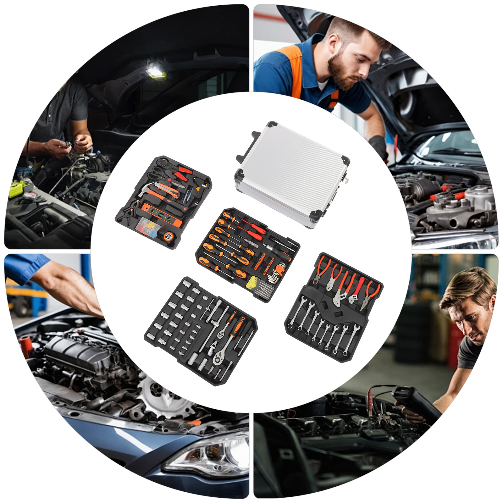 187PCS Carbon Steel Automotive - Hand Tools Maintenance Workshop review and price