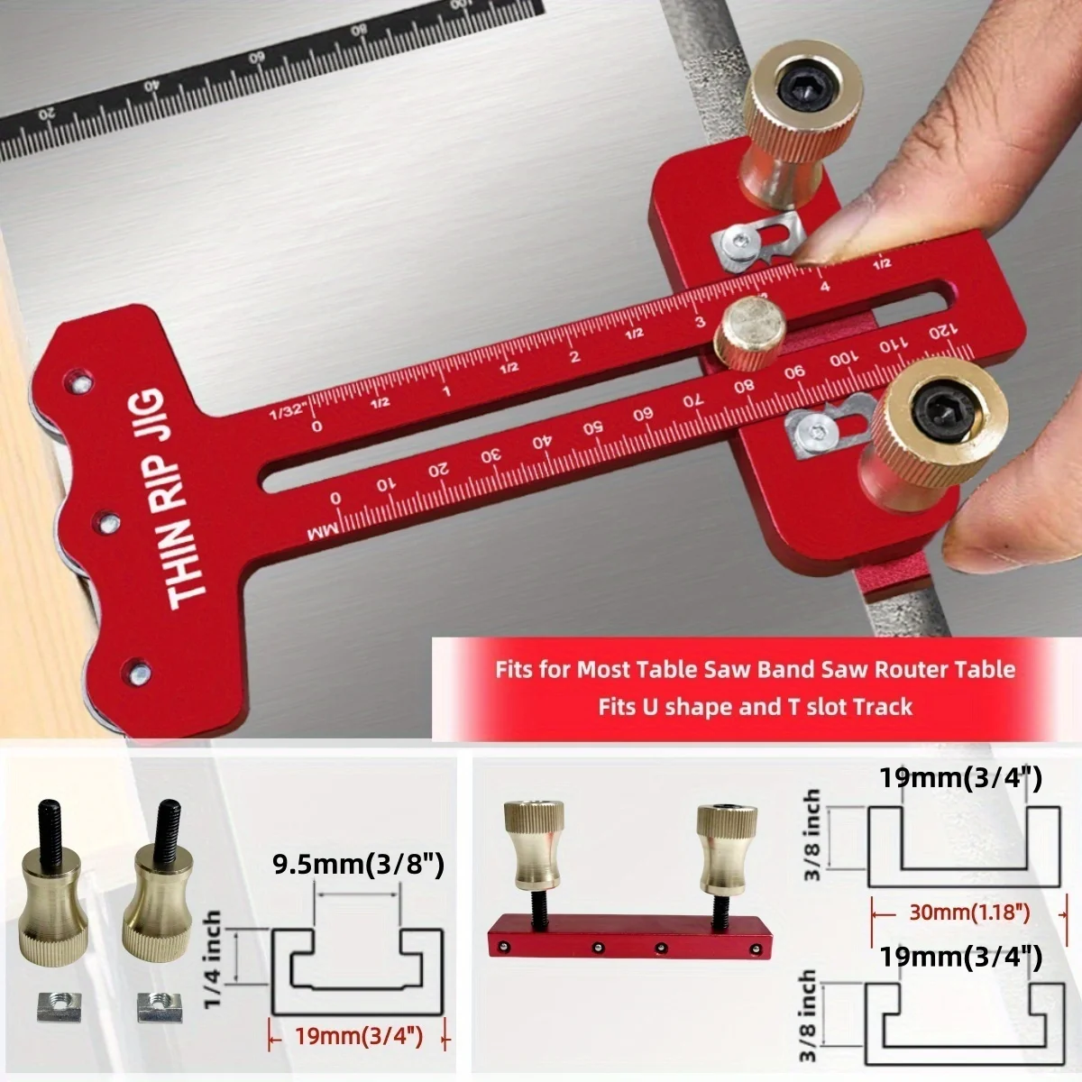 Thin Rip Table Saw Jig,3 Pulle - Dowel Jig Kit review and price
