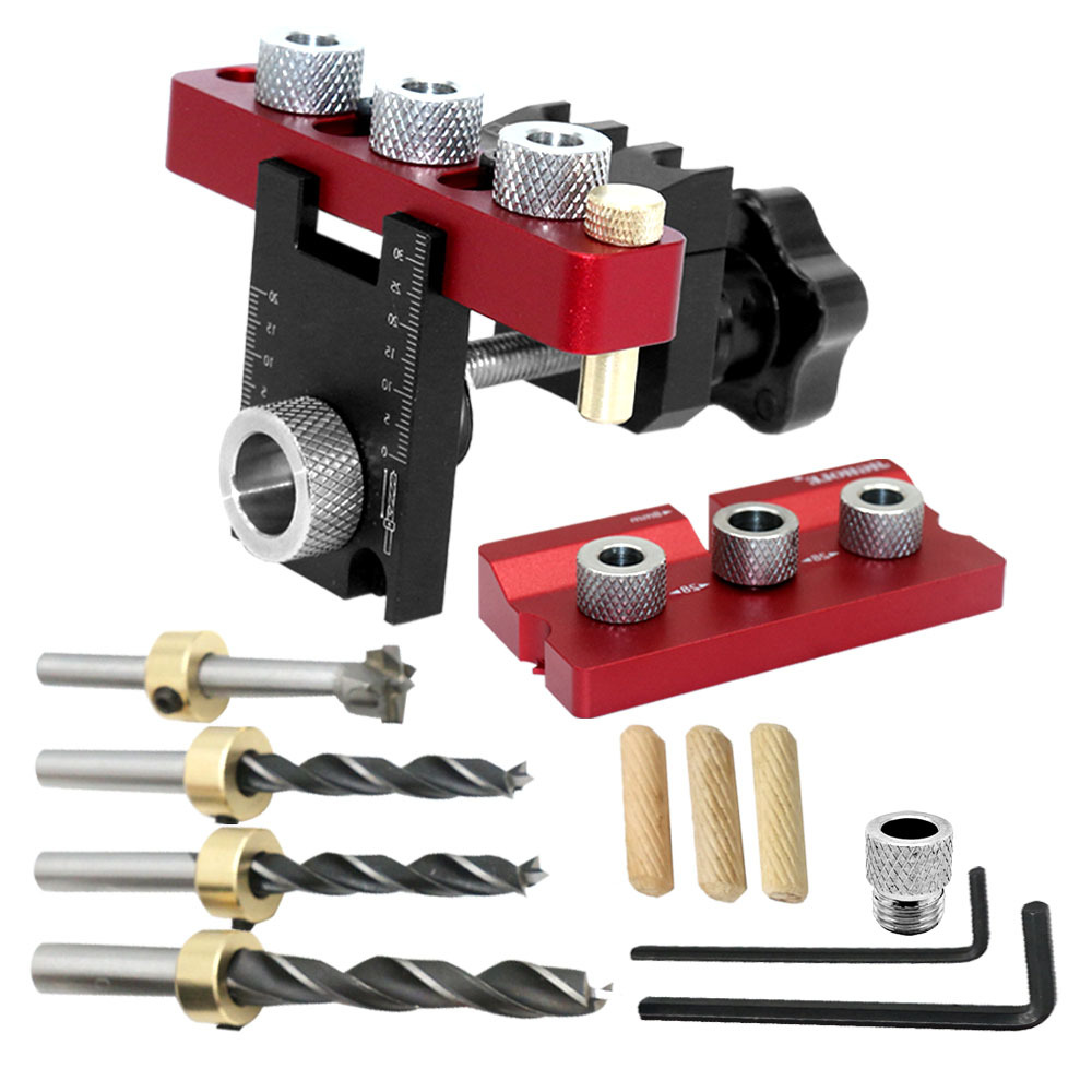 3 In 1 Universal Dowel & Pocke - Dowel Jig Kit review and price