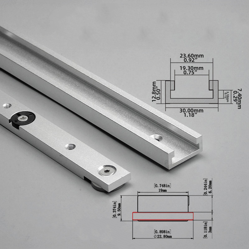 2Pcs T‑Track & Miter Track Jig - Dowel Jig Kit review and price