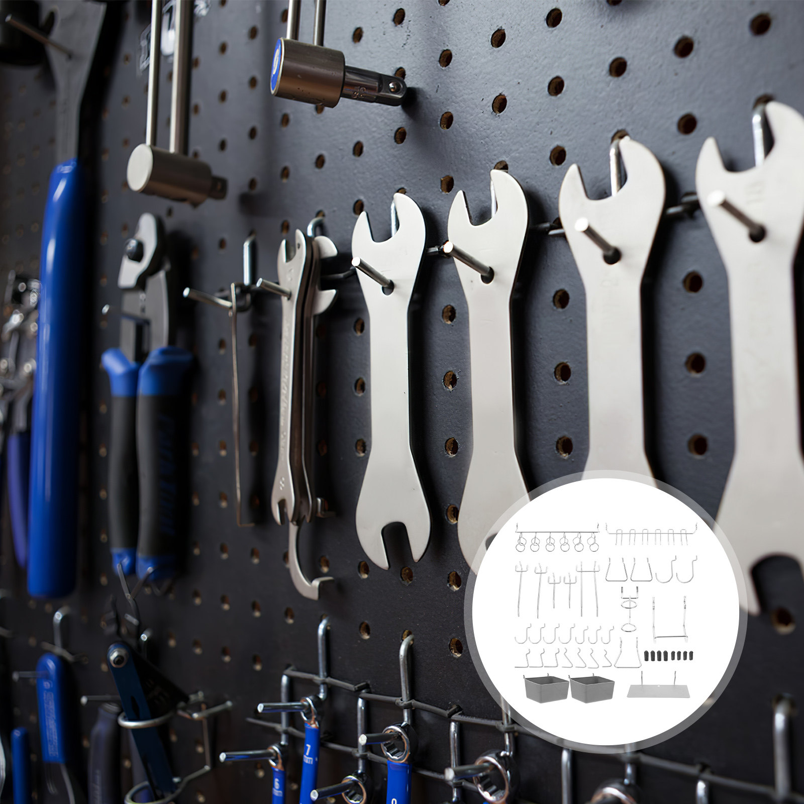 140Pcs Pegboard Hooks Organize - Workshop Tools Organizer review and price