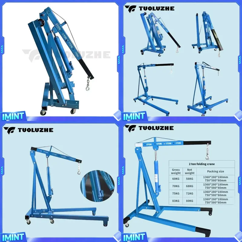 2-ton Foldable Blue Car Engine - Hand Tools Mechanical Workshop review and price