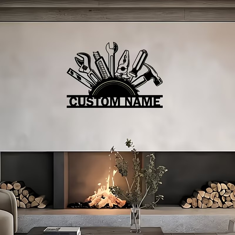 Custom Metal Tool Wall Art - P - Workshop Tools With Name review and price