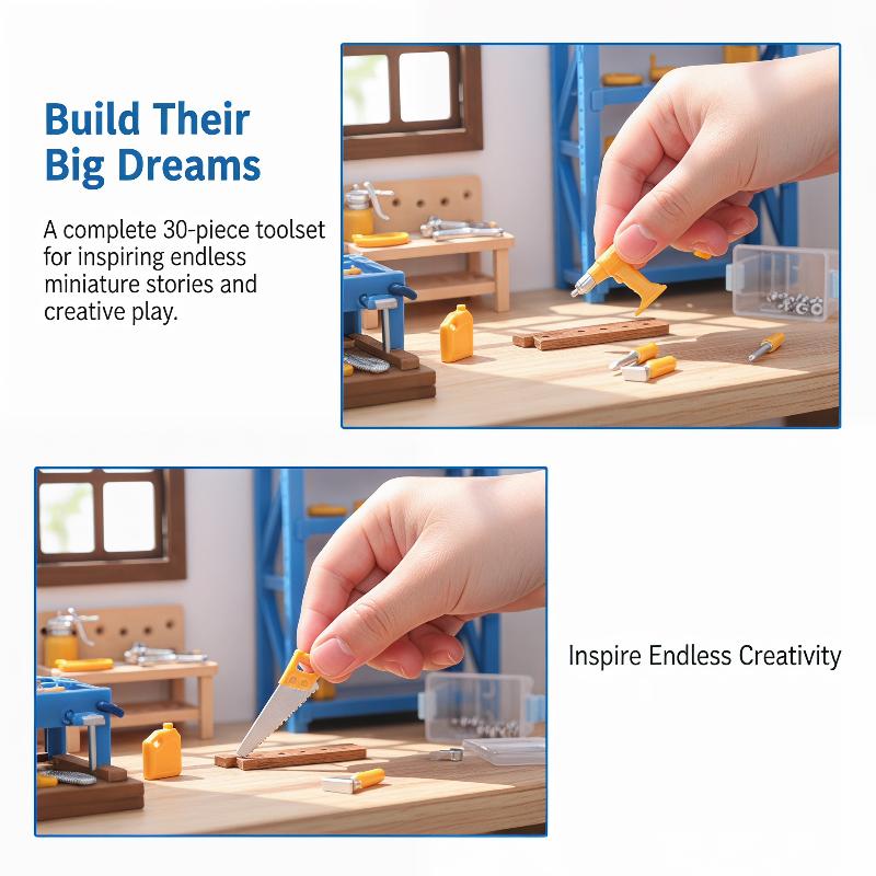Dollhouse Workshop Mini Tools  - Mini Workshop Tools review and price